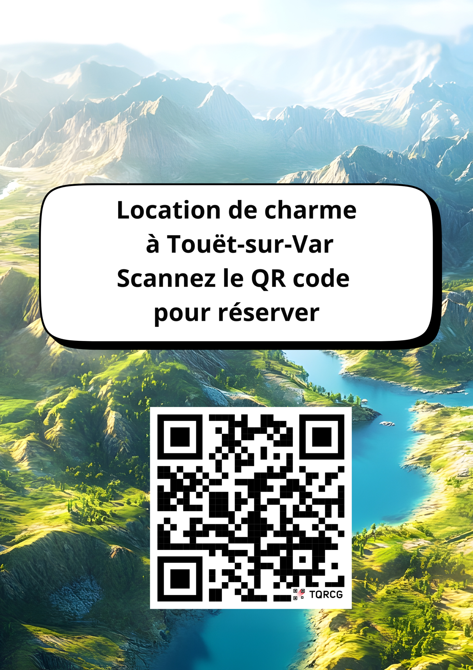 QR code pour accéder directement à la location de charme à Touët-sur-Var